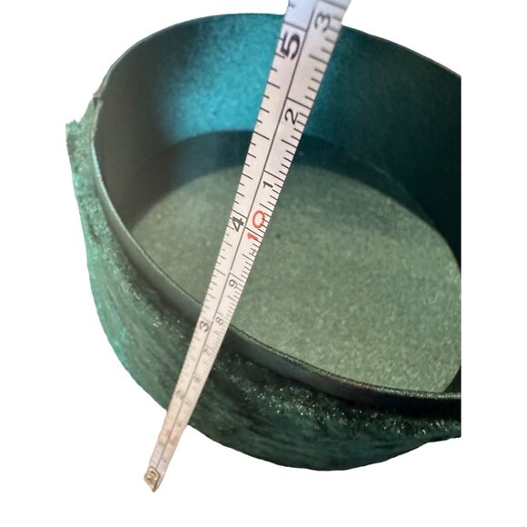 VTG poinsettia Velvet Embroidered Christmas Box Sequin Beads holiday table decor - Picture 10 of 12